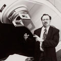Man with linear accelerator