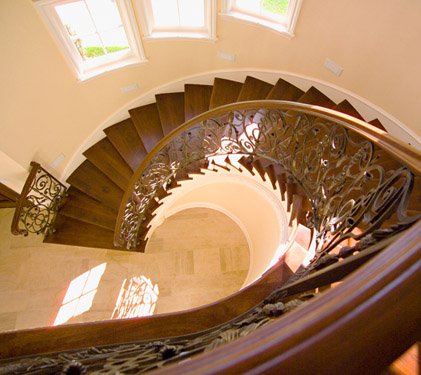 Down staircase