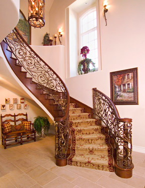Staircase and entry